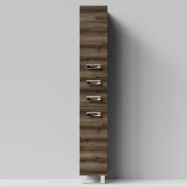 Пенал Орландо 30 напольный, Дуб крымский коричневый ПВХ 131005-9005, левый