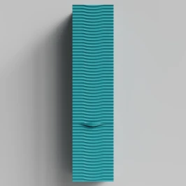 Пенал Эйфория 35 F2, пример RAL 5021 Водная синь, матовая, подвесной, левый