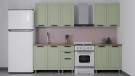 Готовая кухня ГК Аленушка 2 м Лилия Фиcташка/Фисташка,скоба черный,черный Готовая кухня ГК Аленушка 2 м Лилия Фиcташка/Фисташка,скоба черный,черный