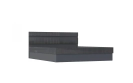 Кровать с подъемным механизмом Оливия, Графит глянец, Графит