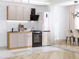 Кухонный гарнитур Квадро-03 Кашемир Дуб Вотан