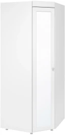 Шкаф угловой (гл.560) с зеркалом Монако МН-68 белое дерево