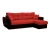 Диван угловой Амстердам рогожка красная 160