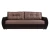Диван еврокнижка Бостон 160 рогожка коричневая