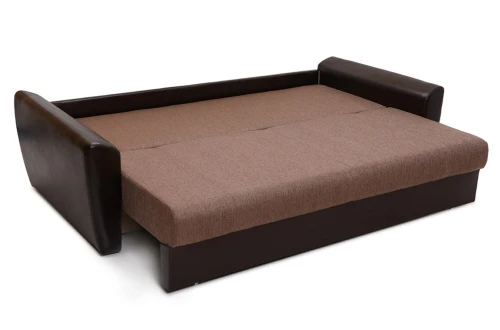 Диван еврокнижка Бостон 160 рогожка коричневая