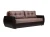 Диван еврокнижка Бостон 160 рогожка коричневая