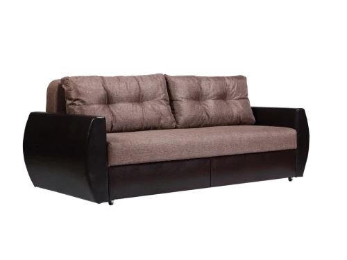 Диван еврокнижка Бостон 160 рогожка коричневая