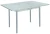 Симпл стол обеденный раскладной с ящиком / бетон белый/металлик
