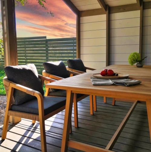 Обеденная группа LEONOREN каркас тик / стол тик 220