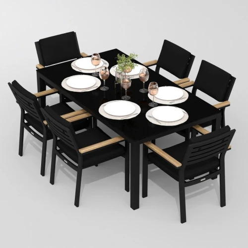 Стул BONTA черный - каркас карбон