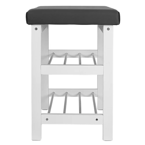 Банкетка BeautyStyle 4 белый/экокожа серый