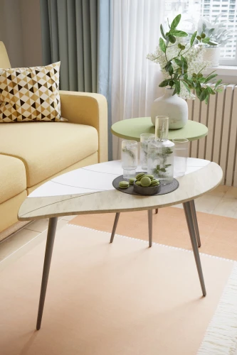 Стол журнальный Лайм дуб сонома/белый/чёрный