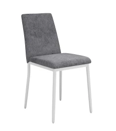 Стул DikLine 270 SB6 св.сер, ножки белые
