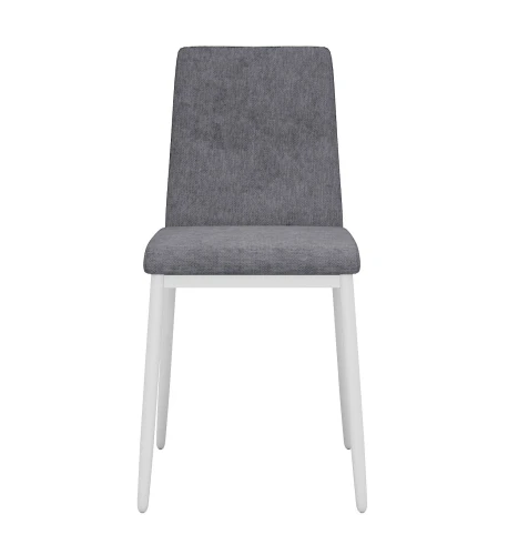 Стул DikLine 270 SB6 св.сер, ножки белые