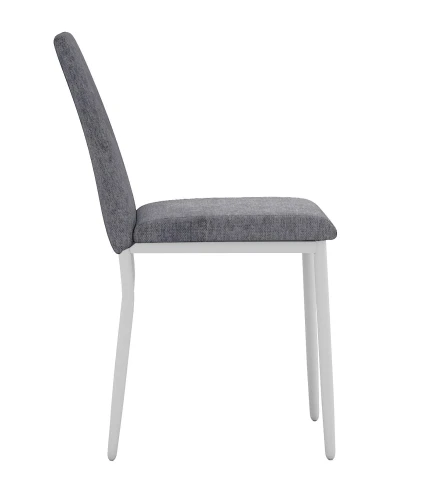 Стул DikLine 270 SB6 св.сер, ножки белые