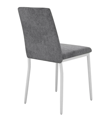 Стул DikLine 270 SB6 св.сер, ножки белые