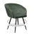 Стул DikLine 442 поворотный, DR19 зеленый, ножки черные