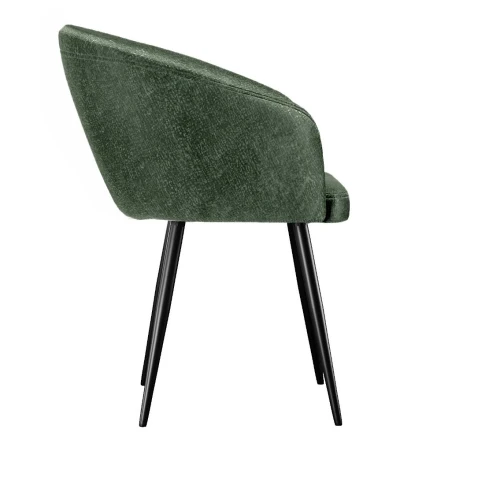 Стул DikLine 442 поворотный, DR19 зеленый, ножки черные