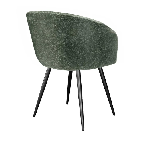 Стул DikLine 442 поворотный, DR19 зеленый, ножки черные