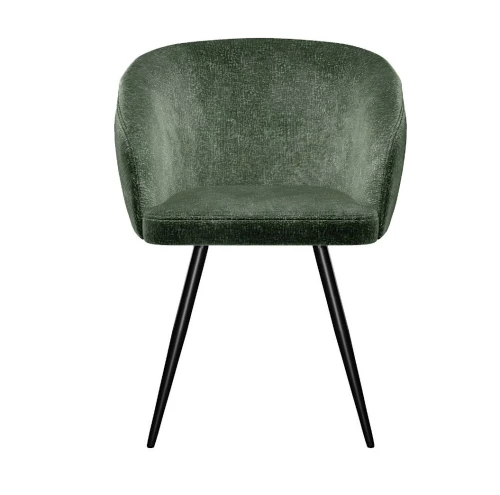 Стул DikLine 442 поворотный, DR19 зеленый, ножки черные