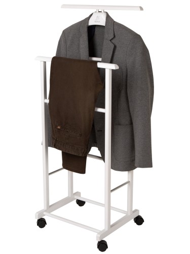 Вешалка костюмная на колесах В 22Н белый