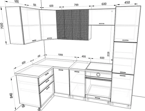 Кухня Люкс Комплектация 3