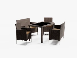 Набор мебели из искусственного ротанга АНКОР Dark Brown