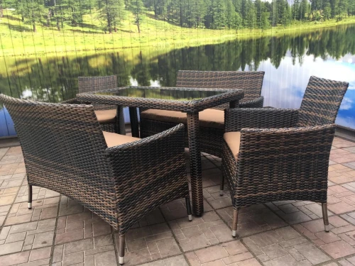 Набор мебели из искусственного ротанга АНКОР Dark Brown