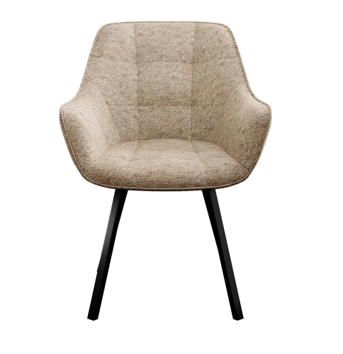 Стул DikLine 252 М поворотный, NS04 CREAM, ножки черные