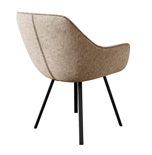 Стул DikLine 252 М поворотный, NS04 CREAM, ножки черные