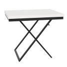 Стол-трансформер Манхэттен белый/черный
