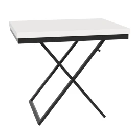 Стол-трансформер Манхэттен белый/черный