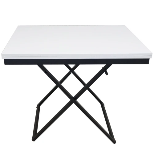 Стол-трансформер Манхэттен белый/черный