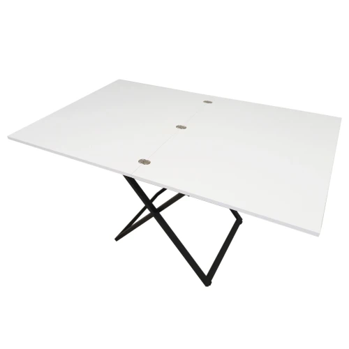 Стол-трансформер Манхэттен белый/черный